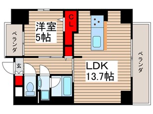 クレストソシアの物件間取画像